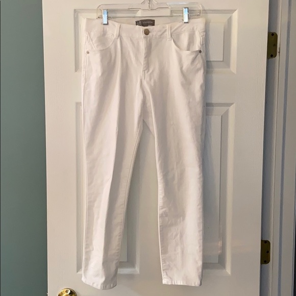 White five pocket crop jeans - Picture 1 of 5